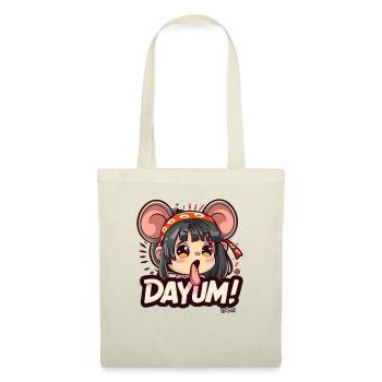 Damner! Une fille de souris anime cool est étonnée - Sac en tissu - nature - Devant