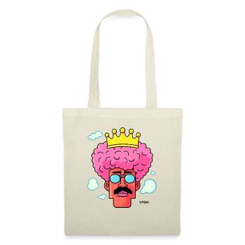 Dessin animé d’un roi des cheveux afro cool - Sac en tissu - nature - Devant