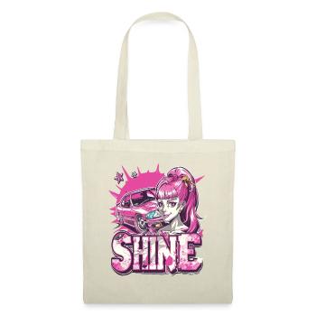 Les voitures de sport automobile japonaises et les filles d’anime brillent - Sac en tissu - nature - Devant