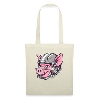 Helmet American Football Pig - Tote Bag - nature - Front