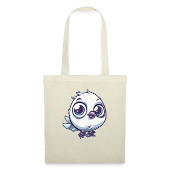Super cute cartoon chibi bird with big eyes - Tote Bag - nature - Front