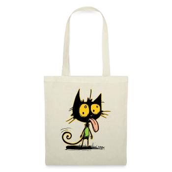 Die coolste freche beste Katze - Stoffbeutel - Natur - Vorne