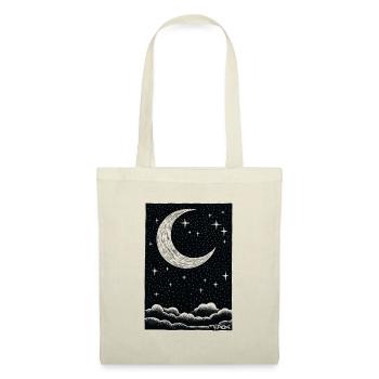Sleeping clouds, moon and stars - Tote Bag - nature - Front