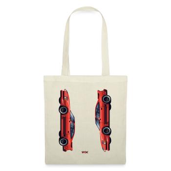 Design of Retro American Sports Car Car - Tote Bag - nature - Front