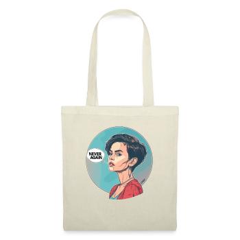 Pop Art Cartoon: Woman Says "Never Again" - Tote Bag - nature - Front
