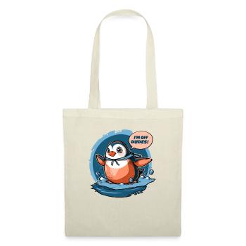 Penguin goes home: "I'm gone, guys!" - Tote Bag - nature - Front