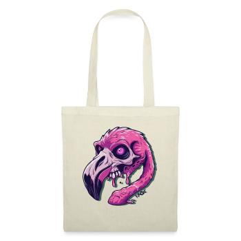 Lustiger und schauriger Horror-Zombie-Flamingo - Stoffbeutel - Natur - Vorne
