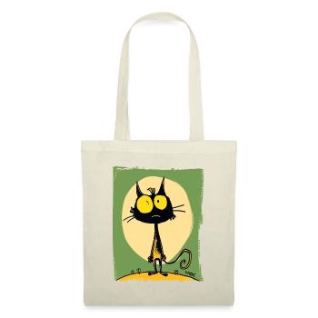 Le chat drôle le plus cool - Sac en tissu - nature - Devant