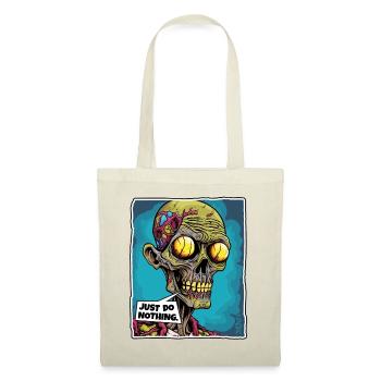 Zombie Skull Skeleton: Do Nothing - Tote Bag - nature - Front