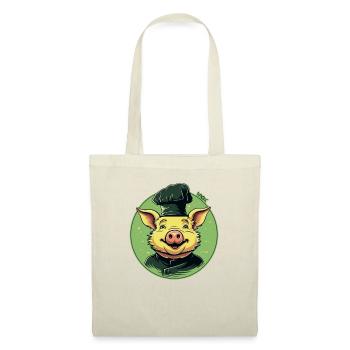 A sow is the chef's pig with cap, cook - Tote Bag - nature - Front