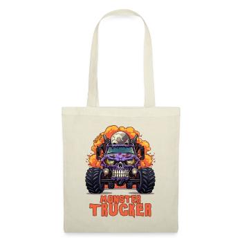 Monster Trucker: Monstertruck Totenkopf - Stoffbeutel - Natur - Vorne