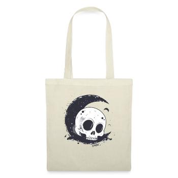 Sleeping skull skull on the moon - Tote Bag - nature - Front