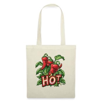 Plante de piment fort - Sac en tissu - nature - Devant