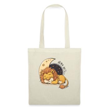 Sleepy Lion on the Moon - Tote Bag - nature - Front