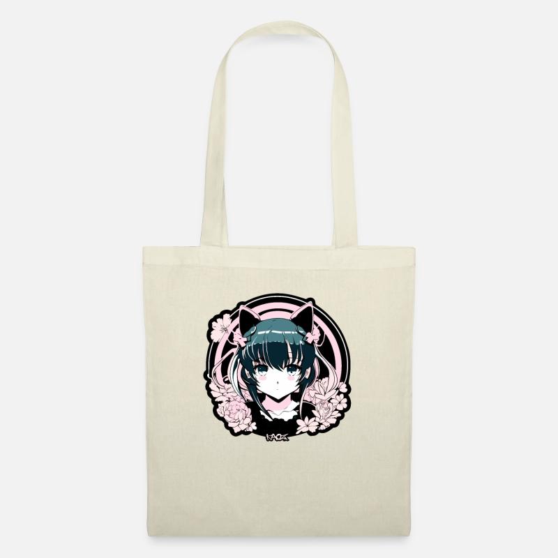 Super süßes Emblem des Anime-Mädchen-Idols - Stoffbeutel - Natur