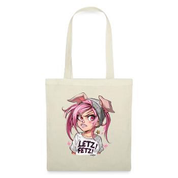 Self-confident and strong, cool pig girl - Tote Bag - nature - Front