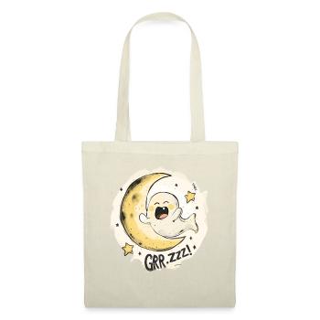 Cute Sleepy Ghost: Moon and Stars - Tote Bag - nature - Front