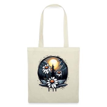 Horror Night: Flowers and Bright Moon - Tote Bag - nature - Front