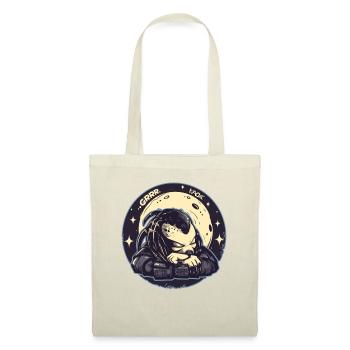 Fatigué mignon chasseur extraterrestre lune et étoiles - Sac en tissu - nature - Devant