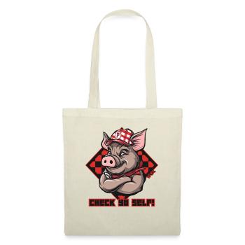 Check Yourself, Trucker Hat Pig - Tote Bag - nature - Front