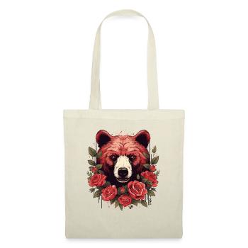 Big Bear with Roses - Tote Bag - nature - Front