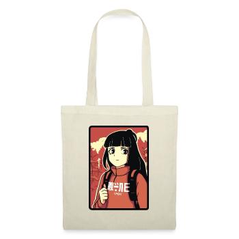 Aventure japonaise fille randonnée - Sac en tissu - nature - Devant