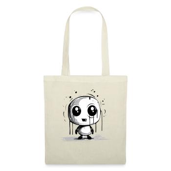 Homme guimauve : Petit gars drôle - Sac en tissu - nature - Devant