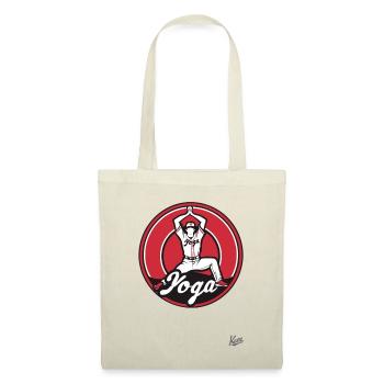 Parodie sportive amusante : Baseball Yoga - Sac en tissu - nature - Devant