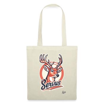 Proud red fallow deer: Deer says goodbye - Tote Bag - nature - Front