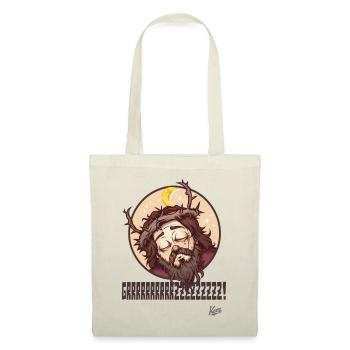 Doux, type Jésus endormi - Sac en tissu - nature - Devant