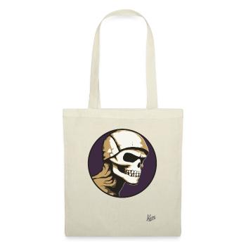 Abstrakte Kunst eines alten Totenkopf Schädel - Stoffbeutel - Natur - Vorne