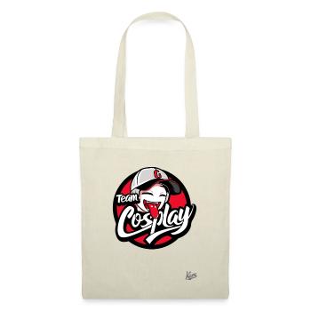 Jolie fille en casquette de baseball : Cosplay d’équipe - Sac en tissu - nature - Devant