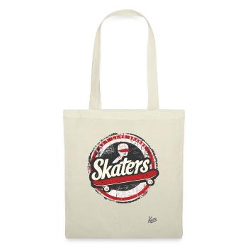 Vintage Skateboard für Skateboarder und Skater - Stoffbeutel - Natur - Vorne