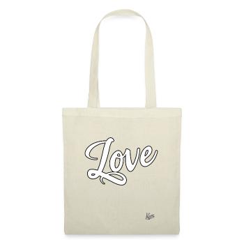Amour - Sac en tissu - nature - Devant