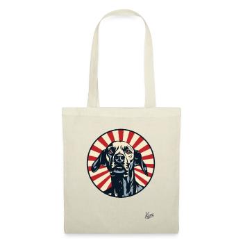 Le chien de chasse patriotique : sur la piste - Sac en tissu - nature - Devant
