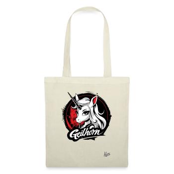 Geilhorn: Dieses Geile Einhorn-Pferd - Stoffbeutel - Natur - Vorne