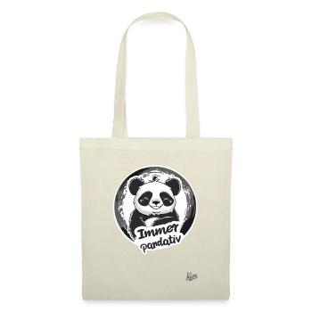 Funny Positive Panda: Always Stay Pandative - Tote Bag - nature - Front