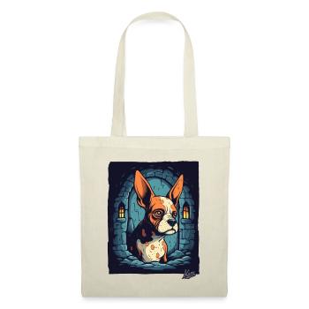 Little cool cute dog in the dungeon - Tote Bag - nature - Front