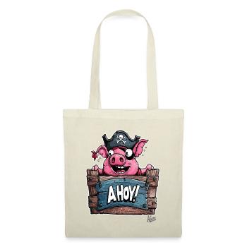 Funny Pig Pirate, Ahoy! - Tote Bag - nature - Front