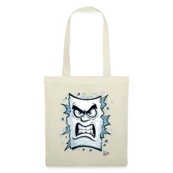 Angry face made of paper - Tote Bag - nature - Front