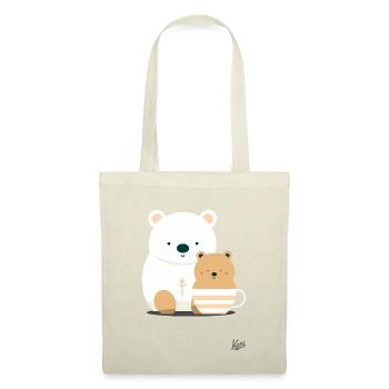 Big Bear and Little Bear in a Coffee Cup - Tote Bag - nature - Front