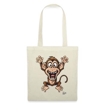 funny little happy monkey - Tote Bag - nature - Front