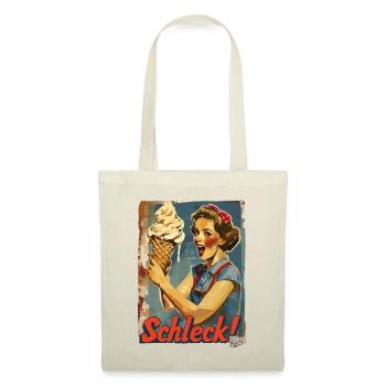 Dear lady with huge waffle ice cream - Tote Bag - nature - Front