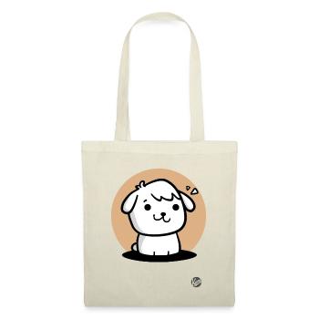 Süßer Hündchen-Hund - Stoffbeutel - Natur - Vorne
