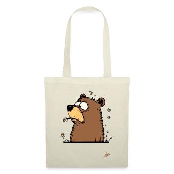 The funny chamomile flower bear - Tote Bag - nature - Front
