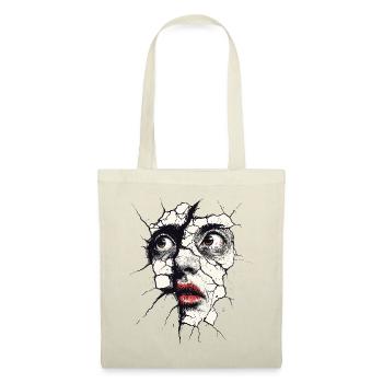 Broken Face Artistic Portrait - Tote Bag - nature - Front