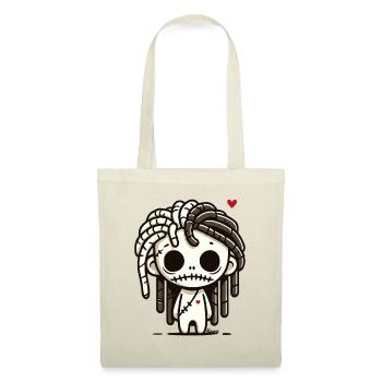 Little voodoo zombie with dreadlocks - Tote Bag - nature - Front