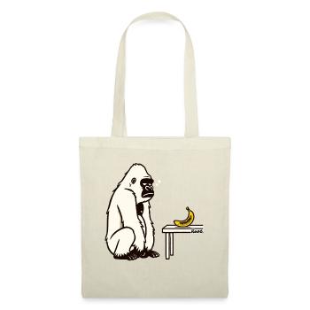 Bananen oder nicht? Gorilla mit Banane - Stoffbeutel - Natur - Vorne