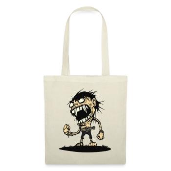 Homme des cavernes en colère affamé - Sac en tissu - nature - Devant