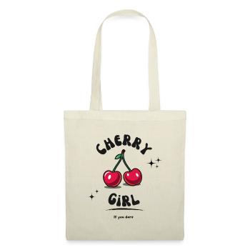 Cherry Girl – Cheeky cherry design with a retro vibe - Tote Bag - nature - Front